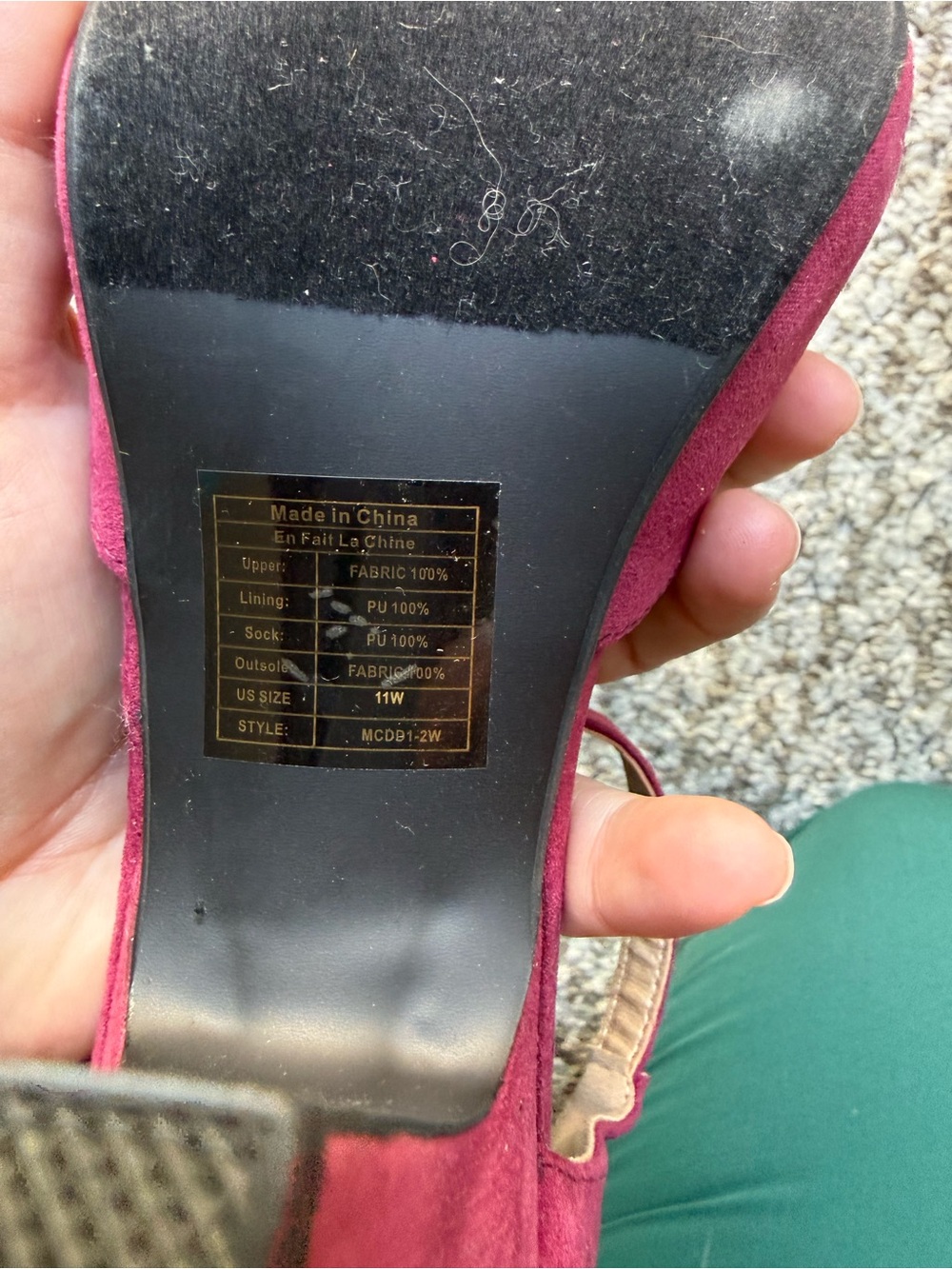 ModCloth Berry Suede T-Strap Heels - Picture 4 of 4